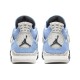 Голубые кроссовки Air Jordan 4 Retro University Blue