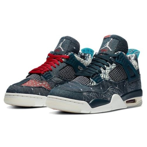 Кроссовки Nike Air Jordan 4 Retro SE Sashiko синие