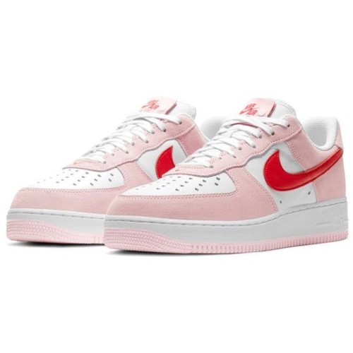 Розовые кроссовки Nike Air Force 1 Low 07 QS Valentines Day Love Letter