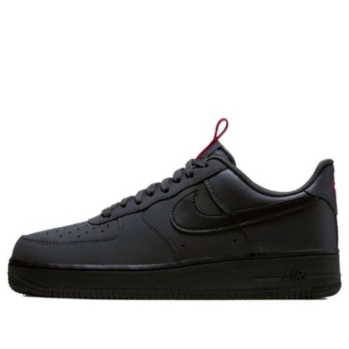 Nike Air Force 1 Low Anthracite Black низкие черные кроссовки