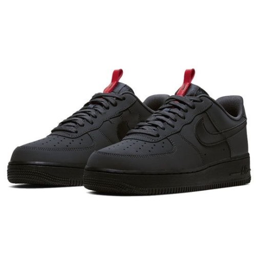 Nike Air Force 1 Low Anthracite Black низкие черные кроссовки