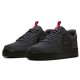 Nike Air Force 1 Low Anthracite Black низкие черные кроссовки