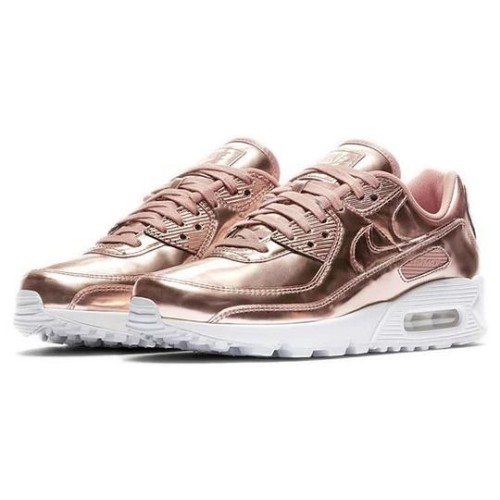 Кроссовки Nike Air Max Womens 90 Metallic Pack - Rose Gold CQ6639-600 розовые