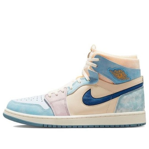 Nike Air Jordan 1 бежевые высокие Celestine Blue Sail DQ5091-041