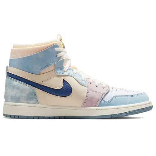 Nike Air Jordan 1 бежевые высокие Celestine Blue Sail DQ5091-041