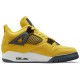 Кроссовки Nike Air Jordan 4 Retro желтые с черными вставками CT8527-700