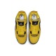 Кроссовки Nike Air Jordan 4 Retro желтые с черными вставками CT8527-700