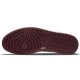 Кроссовки Nike Air Jordan 1 Retro высокие бордовые с белым OG Bordeaux 555088-611