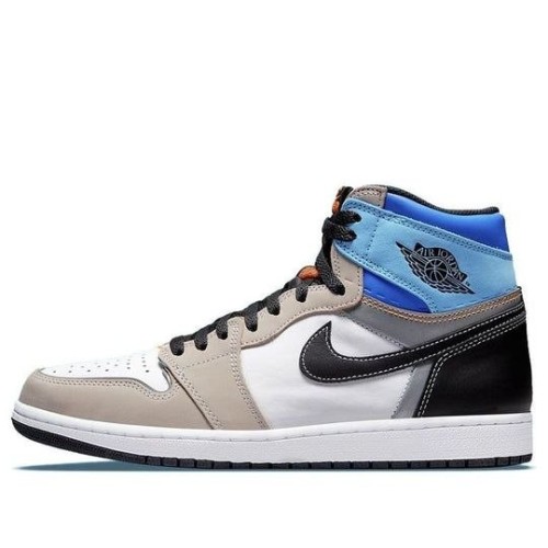 Nike Air Jordan 1 Retro высокие бежевые с цветными вставками OG Prototype DC6515-100