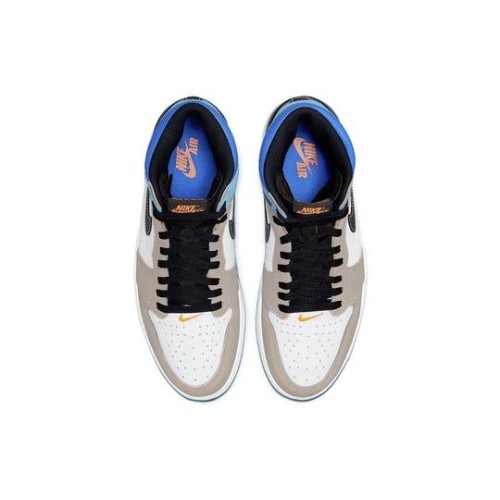 Nike Air Jordan 1 Retro высокие бежевые с цветными вставками OG Prototype DC6515-100