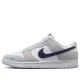 Кроссовки Nike Dunk White Grey Navy Aqua бело-серые