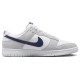 Кроссовки Nike Dunk White Grey Navy Aqua бело-серые