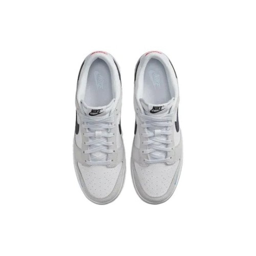 Кроссовки Nike Dunk White Grey Navy Aqua бело-серые