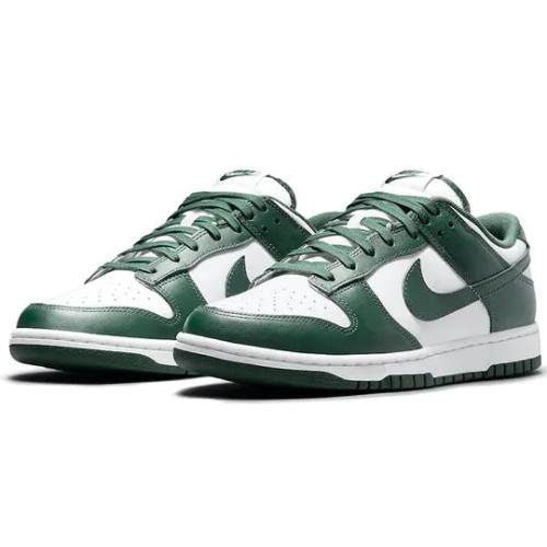 Кроссовки Nike Dunk Michigan State бело-зеленые