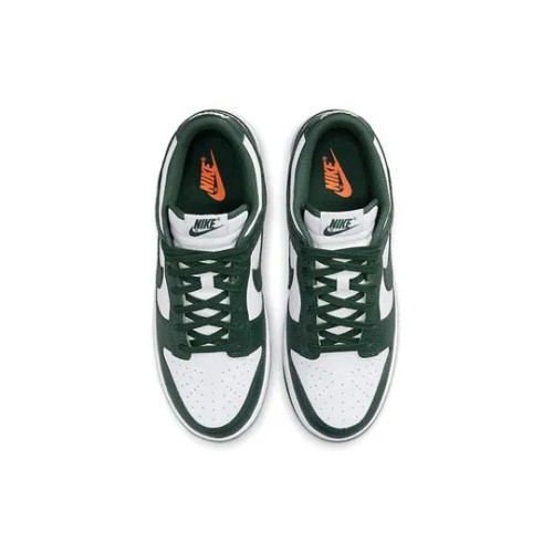 Кроссовки Nike Dunk Michigan State бело-зеленые