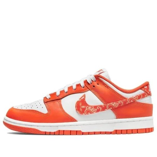 Кроссовки Nike Dunk Orange Paisley бело-оранжевые