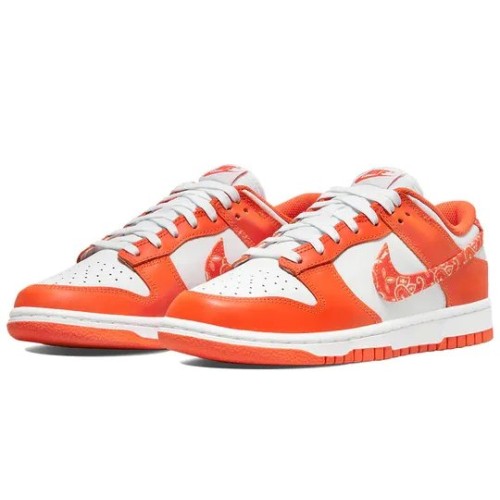 Кроссовки Nike Dunk Orange Paisley бело-оранжевые