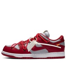 Кроссовки Nike Off White x Dunk Low University Red CT0856-600