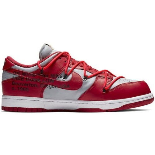 Кроссовки Nike Off White x Dunk Low University Red CT0856-600