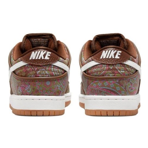 Кроссовки Nike Dunk Low Pro Premium SB Paisley низкие коричневые