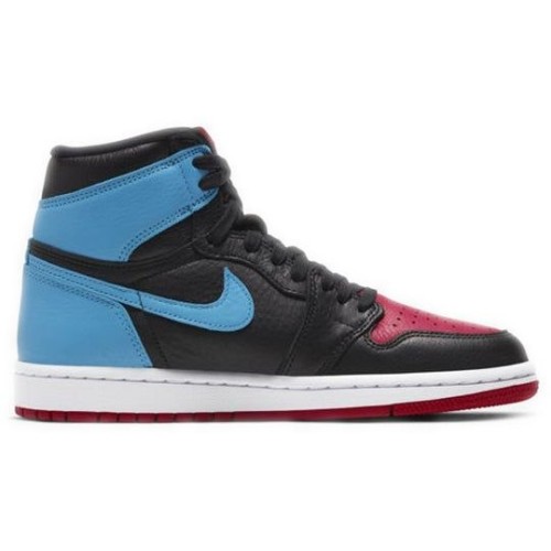Nike Air Jordan 1 High женские высокие черно-синие с красным OG UNC To Chicago CD0461-046