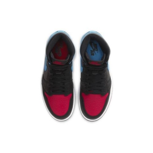 Nike Air Jordan 1 High женские высокие черно-синие с красным OG UNC To Chicago CD0461-046