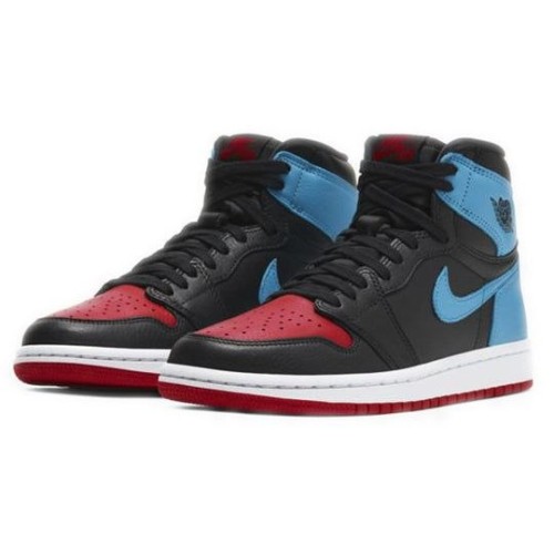 Nike Air Jordan 1 High женские высокие черно-синие с красным OG UNC To Chicago CD0461-046
