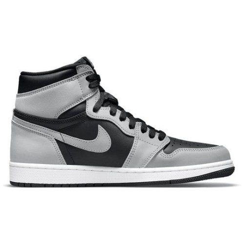 Кроссовки Nike Air Jordan 1 Retro черно-серые выские OG Shadow 2.0 555088-035