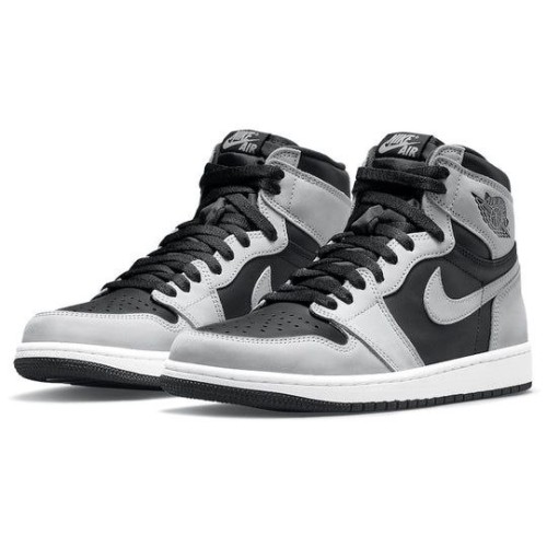 Кроссовки Nike Air Jordan 1 Retro черно-серые выские OG Shadow 2.0 555088-035