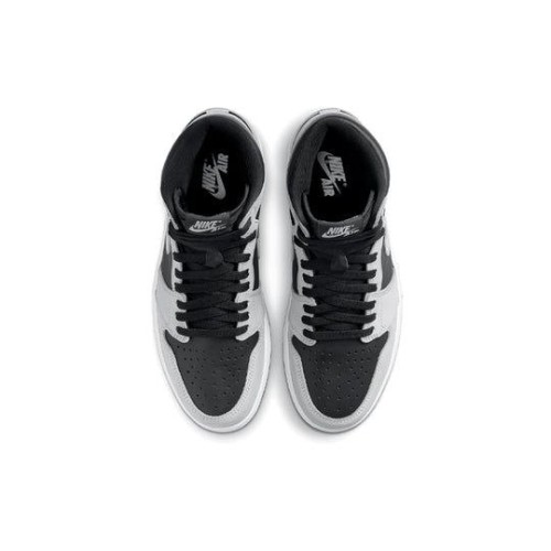 Кроссовки Nike Air Jordan 1 Retro черно-серые выские OG Shadow 2.0 555088-035