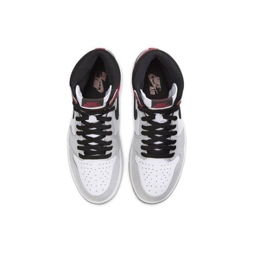 Nike Air Jordan 1 Retro High OG Smoke Grey серо-белые с цветными вставками 555088-126