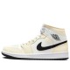 Кроссовки Nike Air Jordan 1 Mid женские молочного цвета Coconut Milk BQ6472-121