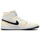 Кроссовки Nike Air Jordan 1 Mid женские молочного цвета Coconut Milk BQ6472-121