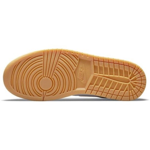 Nike Air Jordan 1 Mid светло-коричневые с белыми вставками Tan Gum 554724-271