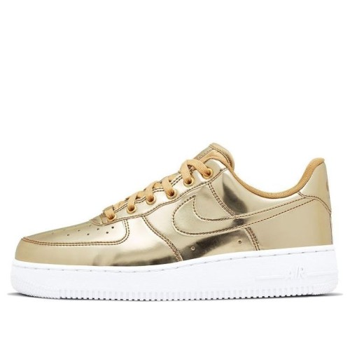Кроссовки Nike Womens Air Force 1 SP Liquid Metal - Gold