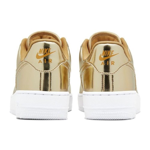 Кроссовки Nike Womens Air Force 1 SP Liquid Metal - Gold
