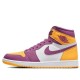 Кроссовки Nike Air Jordan 1 Retro High OG Brotherhood розовые с желтым 555088-706