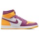 Кроссовки Nike Air Jordan 1 Retro High OG Brotherhood розовые с желтым 555088-706