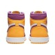 Кроссовки Nike Air Jordan 1 Retro High OG Brotherhood розовые с желтым 555088-706