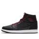 Nike Air Jordan 1 Retro черные высокие OG Black Gym Red 555088-060