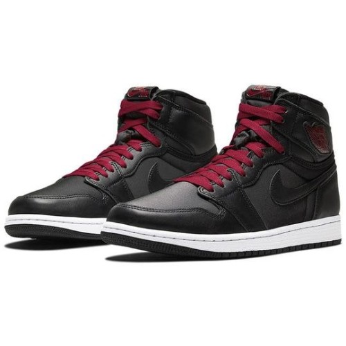 Nike Air Jordan 1 Retro черные высокие OG Black Gym Red 555088-060