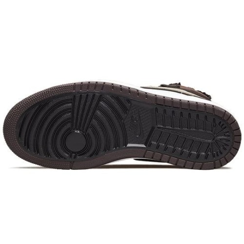 Кроссовки Nike Air Jordan 1 высокие женские коричневые Chocolate DC7723-200