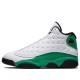 Кроссовки Nike Air Jordan 13 Retro бело-зеленые DB6537-113