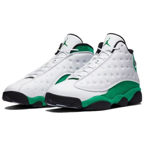 Кроссовки Nike Air Jordan 13 Retro бело-зеленые DB6537-113