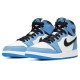 Nike Air Jordan 1 Retro High OG University Blue черно-голубые высокие 575441-134