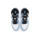 Nike Air Jordan 1 Retro High OG University Blue черно-голубые высокие 575441-134