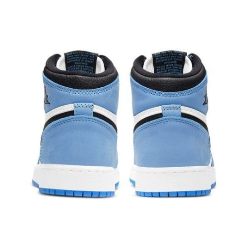 Nike Air Jordan 1 Retro High OG University Blue черно-голубые высокие 575441-134