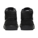 Кроссовки Nike Air Jordan 1 Mid Triple Black Suede черные высокие 554724-056