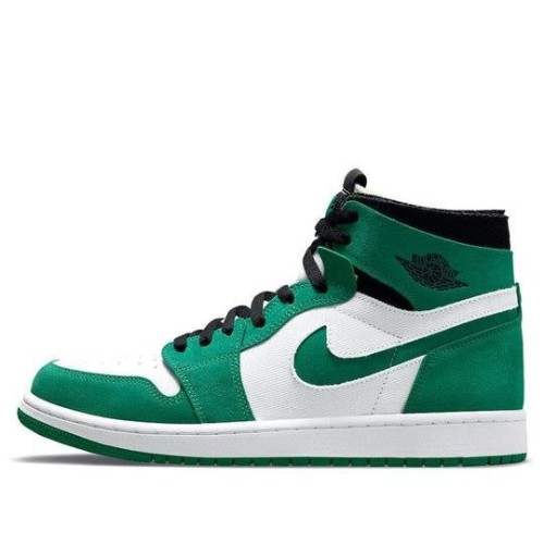 Кроссовки Nike Air Jordan 1 Zoom Comfort Stadium Green бело-зеленые высокие CT0978-300