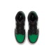 Nike Air Jordan 1 Mid Black Pine Green бело-черно-зеленые высокие 554725-067